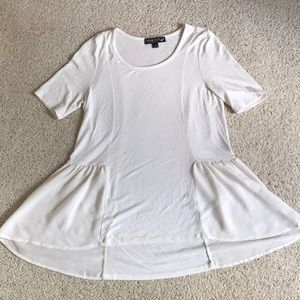 Living Doll Short Sleeve Peplum Blouse